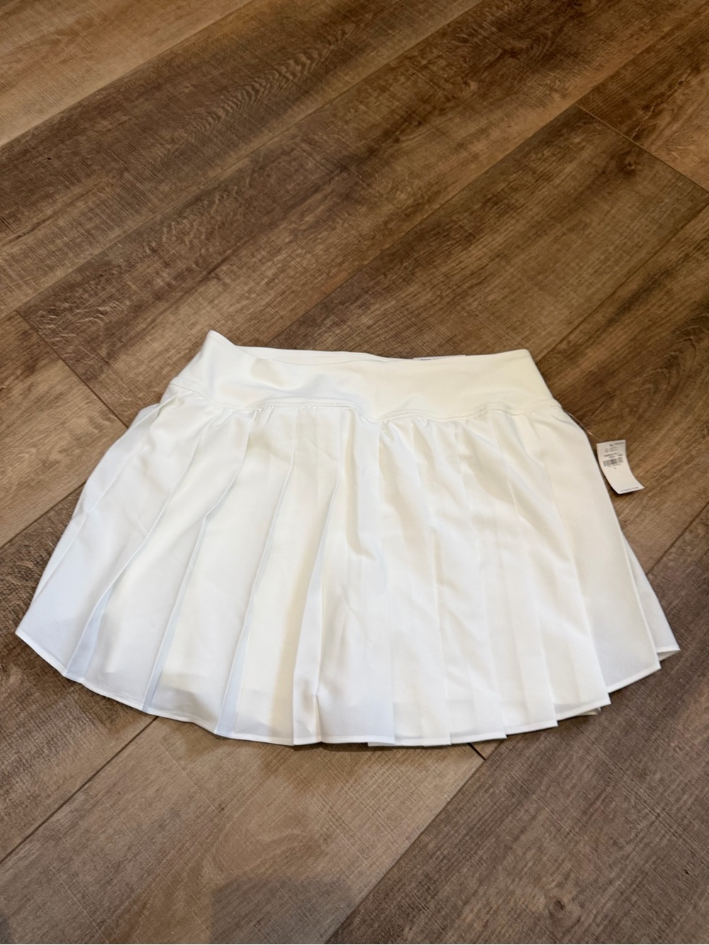 Old Navy White Pleated Skater Skirt